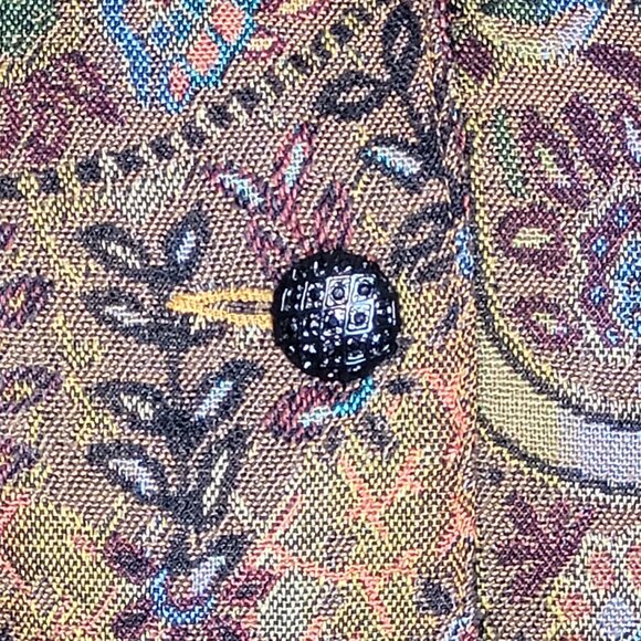 Christina Rotelli Tapestry Brocade Long Coat – Size 12 - Picture 9 of 12